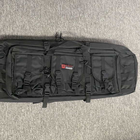 37" RUSECK Tactical Double Rifle Bag Gun Range Padded Soft Case Backpack - Picture 7 of 10